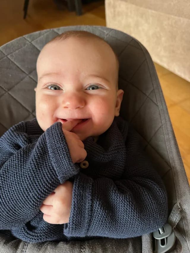 Theo, month five
